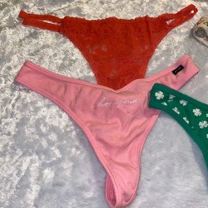 XL Victoria Secret PINK Thongs